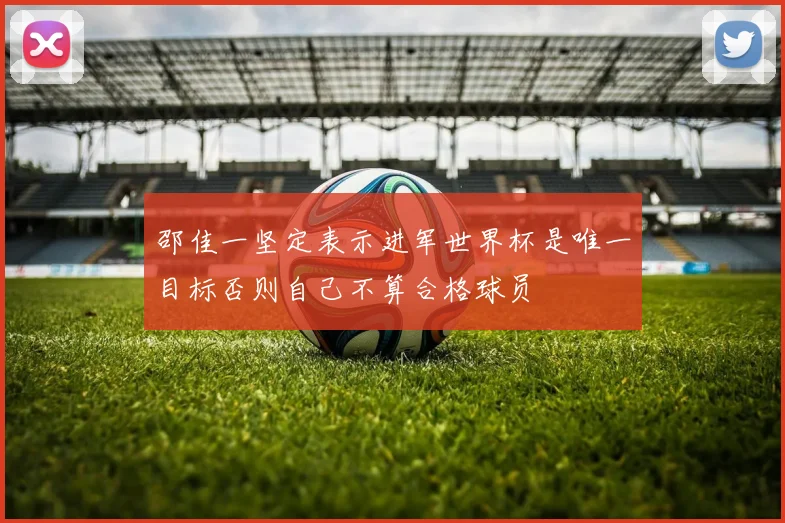 邵佳一坚定表示进军世界杯是唯一目标否则自己不算合格球员